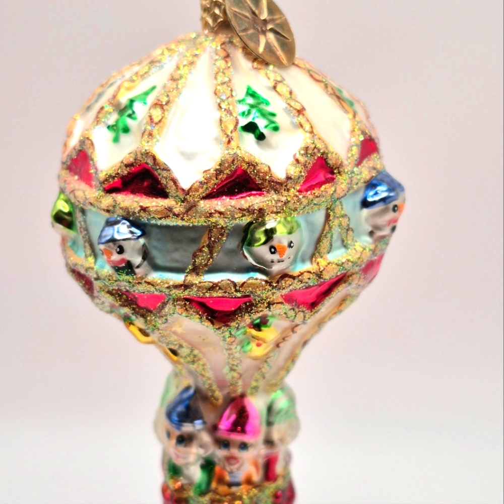 Christopher Radko Hot Air Ballon High Jinks Approx 3 1/2" No Box No Paper Tag